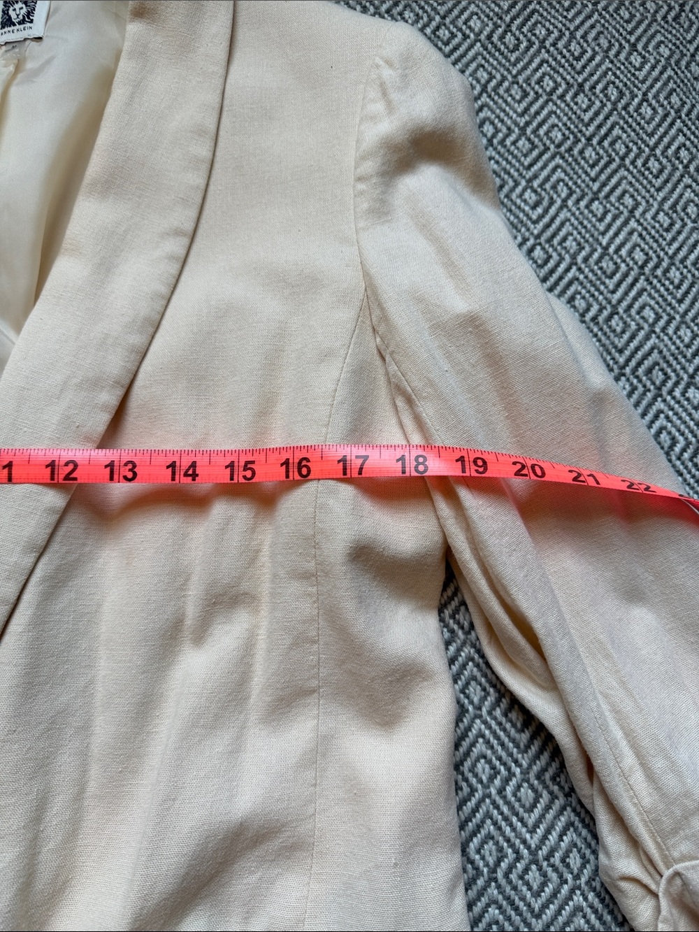 Anne Klein Light Cream Women's Blazer - Picture 4 of 12